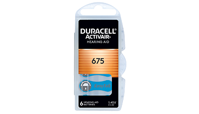 2 Zink Luft Batterien DA 675 Packungen mit den Batterien Menge 6 Duracell Activair Zink Luft Batterien der Baugröße 675, davon 3 Packungen in mit der Batterie Anzahl von 6